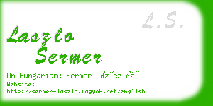 laszlo sermer business card